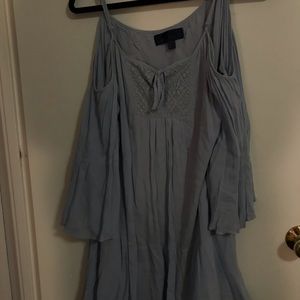 Baby blue flowy dress
